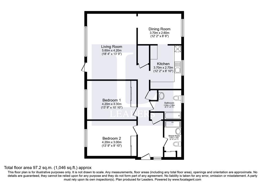 2 bedroom apartment for sale - Floor Plan