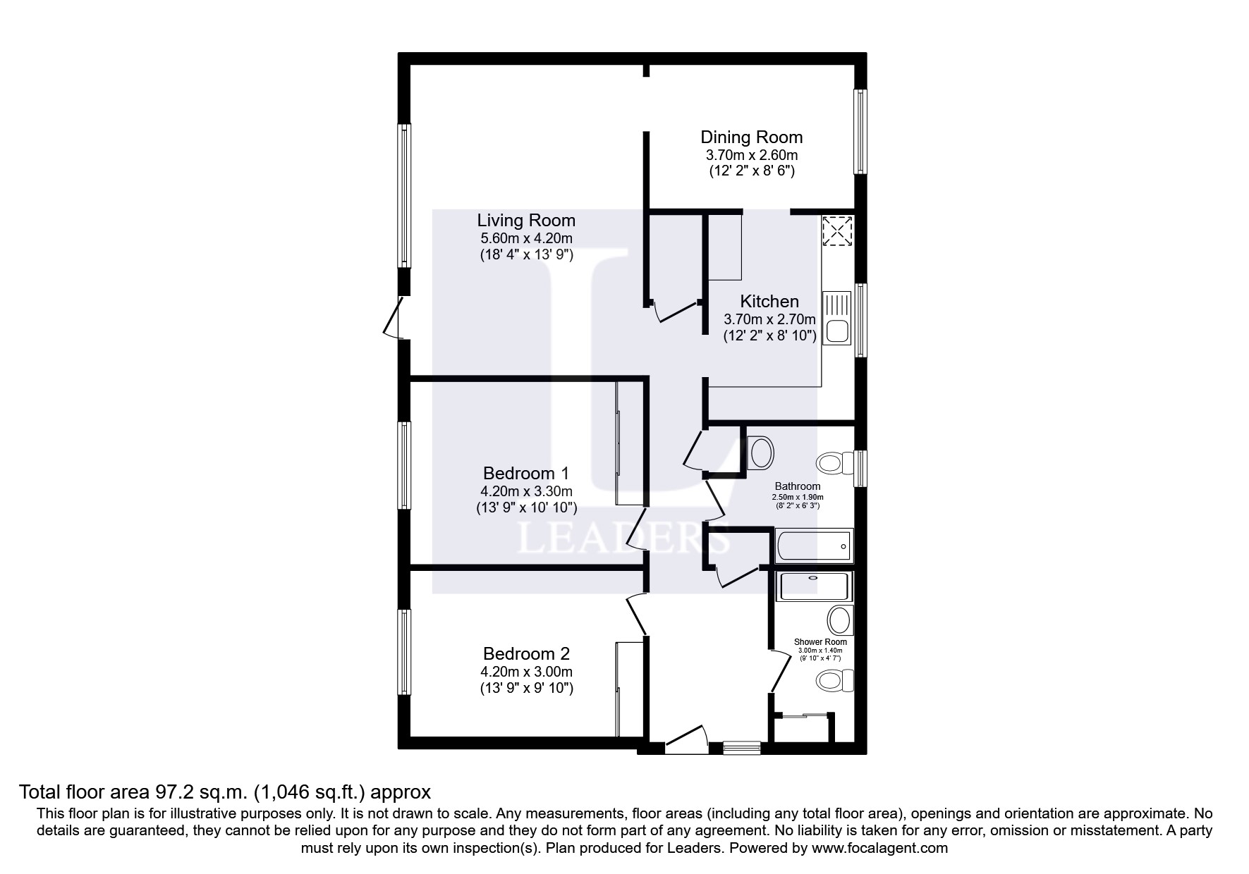 2 bedroom apartment for sale - Floor Plan