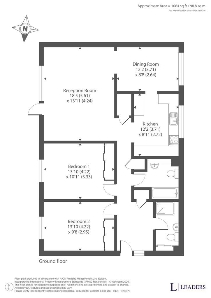 2 bedroom apartment for sale - Floor Plan