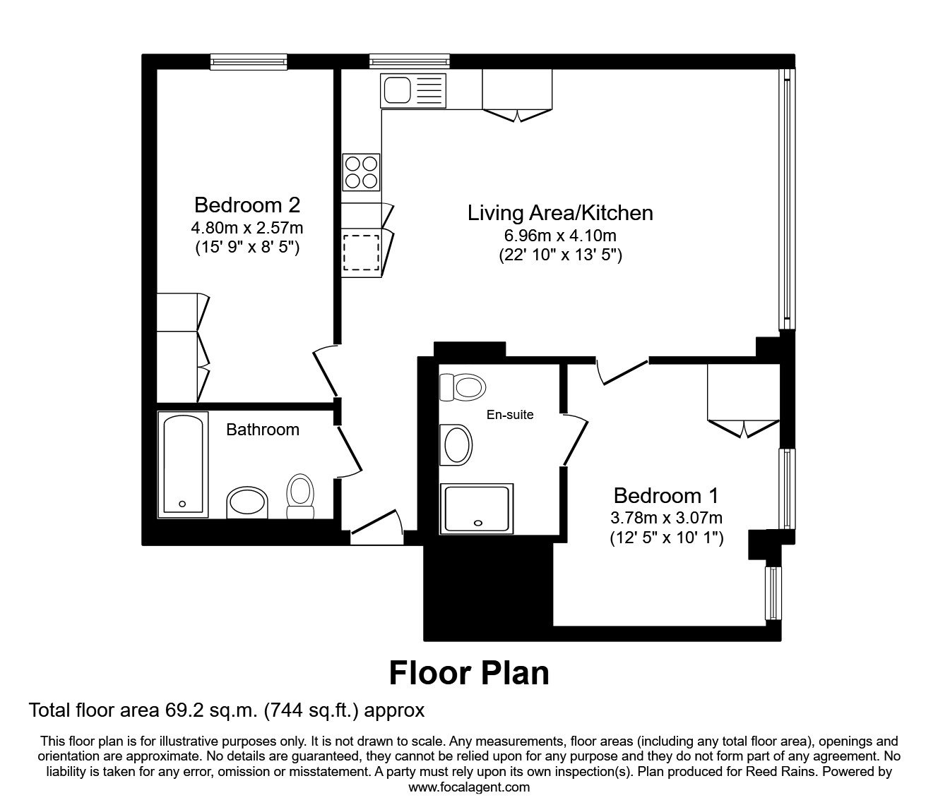 2 bedroom apartment for sale - Floor Plan