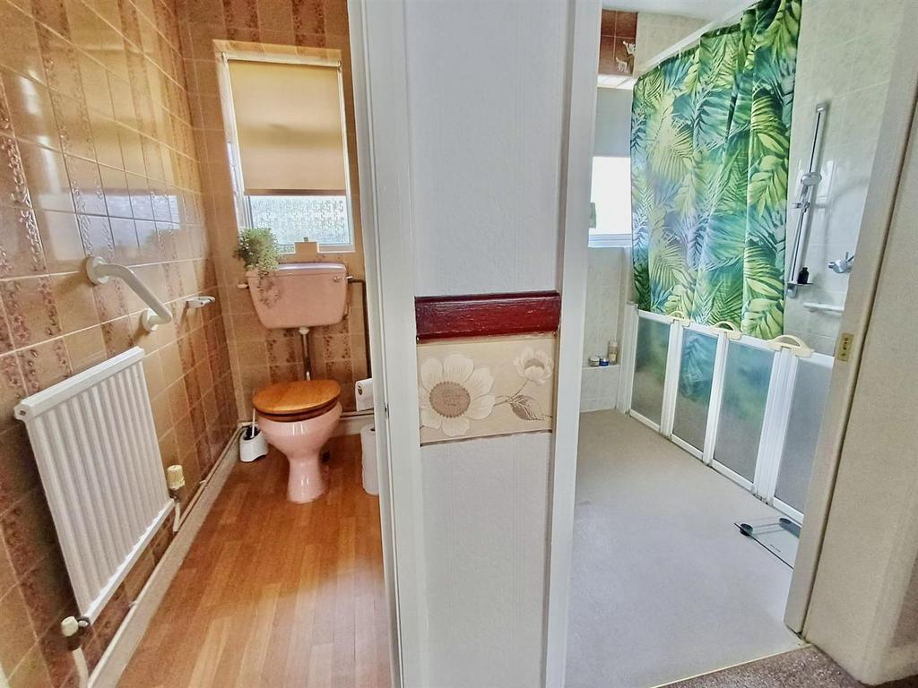 Shower room and separate WC