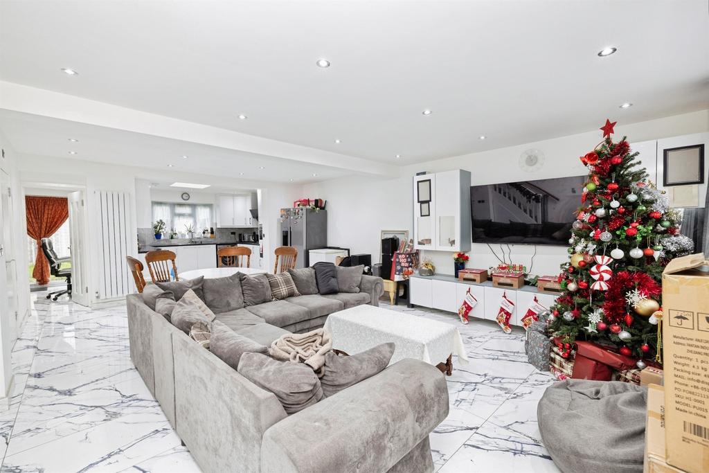 Open-plan living area, open plan living