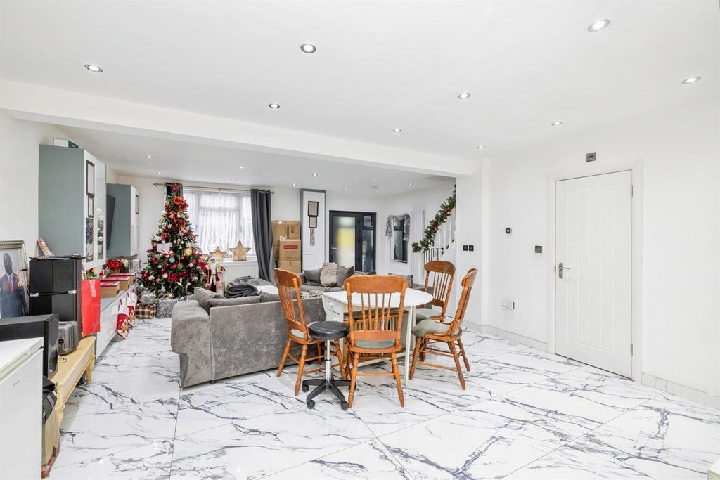 Open-plan living area, open plan living