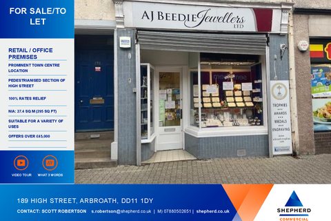 Shop to rent, 183-189 High St Arbroath DD11 1DY