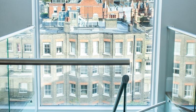 View from stairs