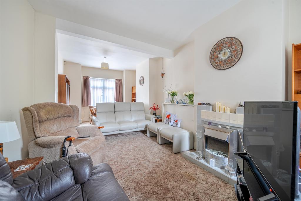 Living room, fireplace