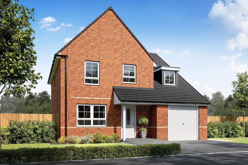 Exterior CGI view of our 4 bed Radstock home