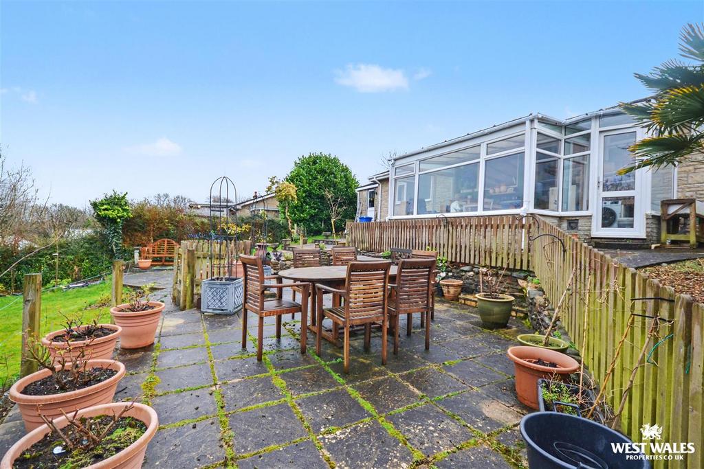 Rear patio