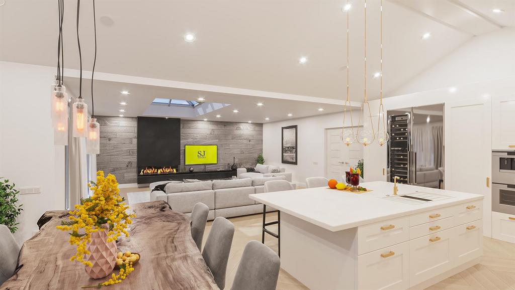 Open plan living area
