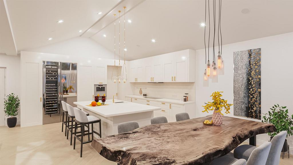 Open plan living area
