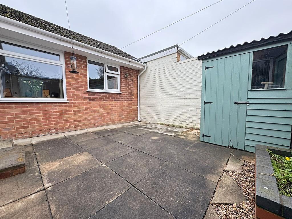 Rear courtyard area