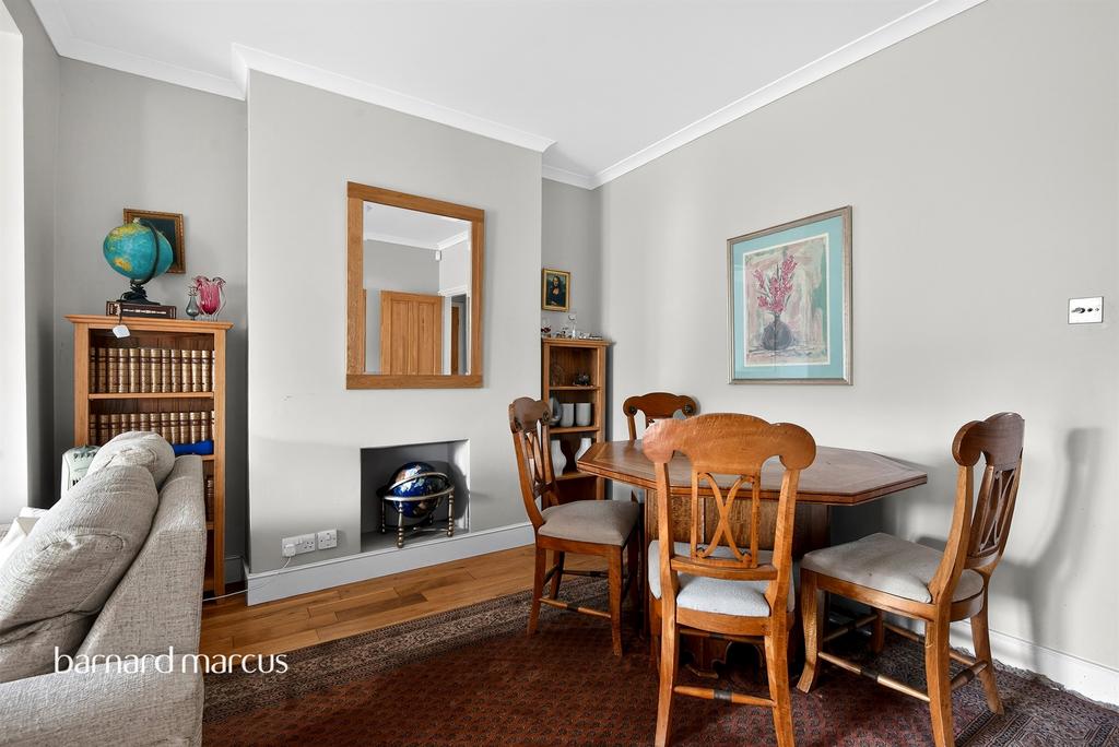 Dining room, fireplace