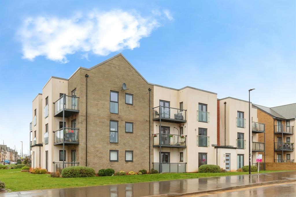 Apartment building facade, block of apartments
