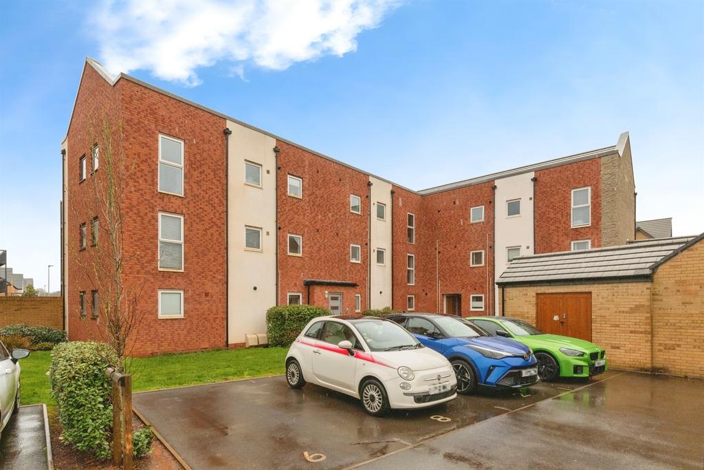 Apartment building facade, block of apartments