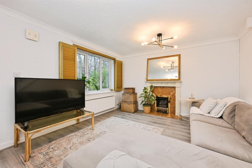 Living room, fireplace