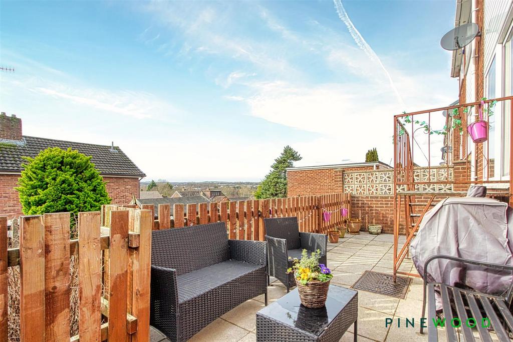 Rear patio with views