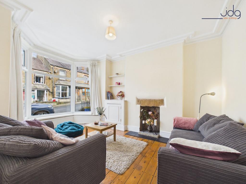 Bright front Lounge with bay windows