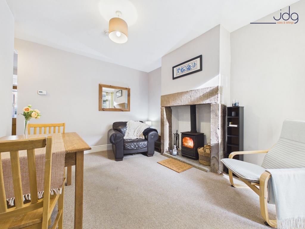 Cosy Dining Room with log burner