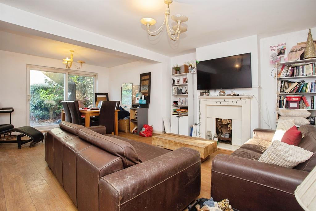 Living room, fireplace