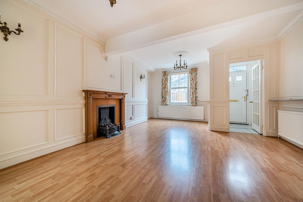 Living room, fireplace