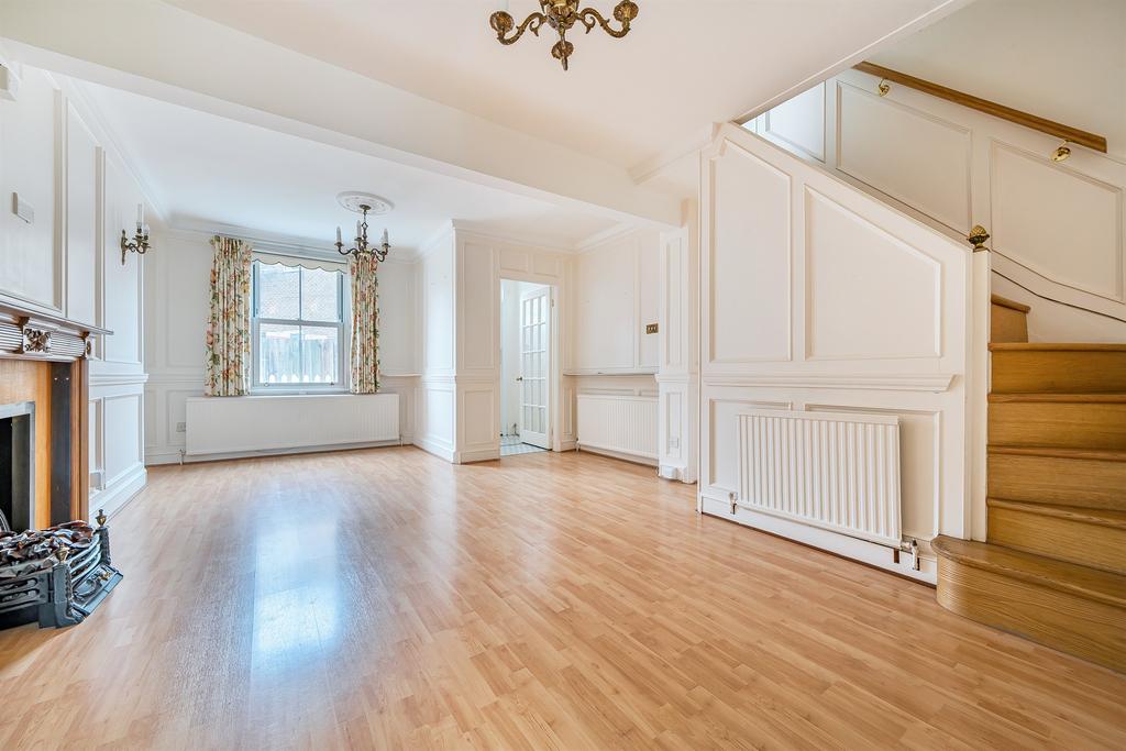 Living room, fireplace