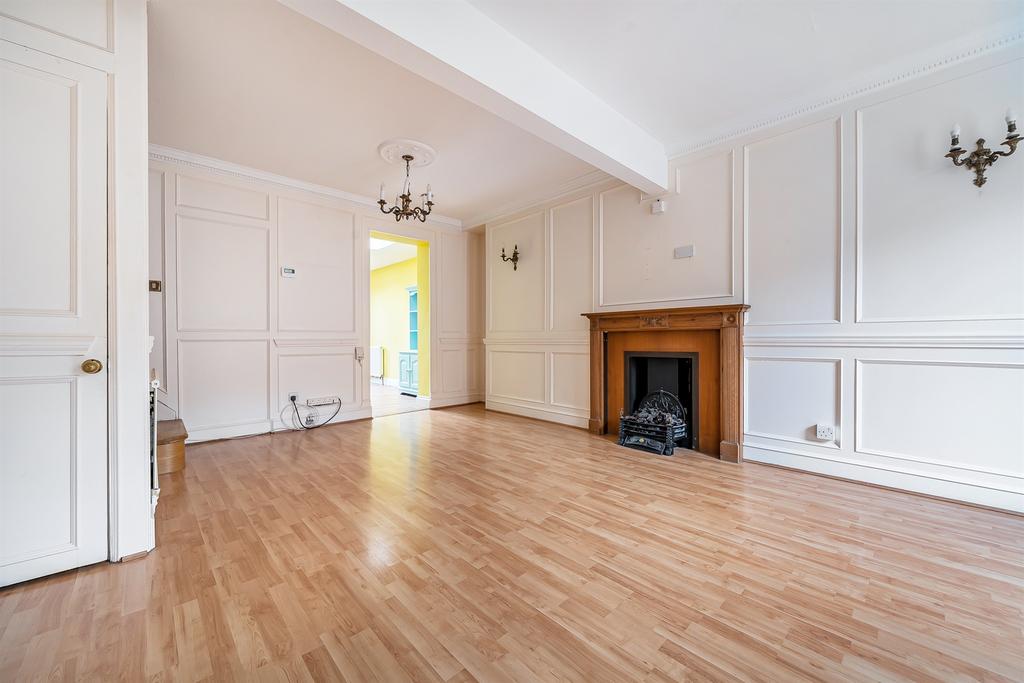 Living room, fireplace