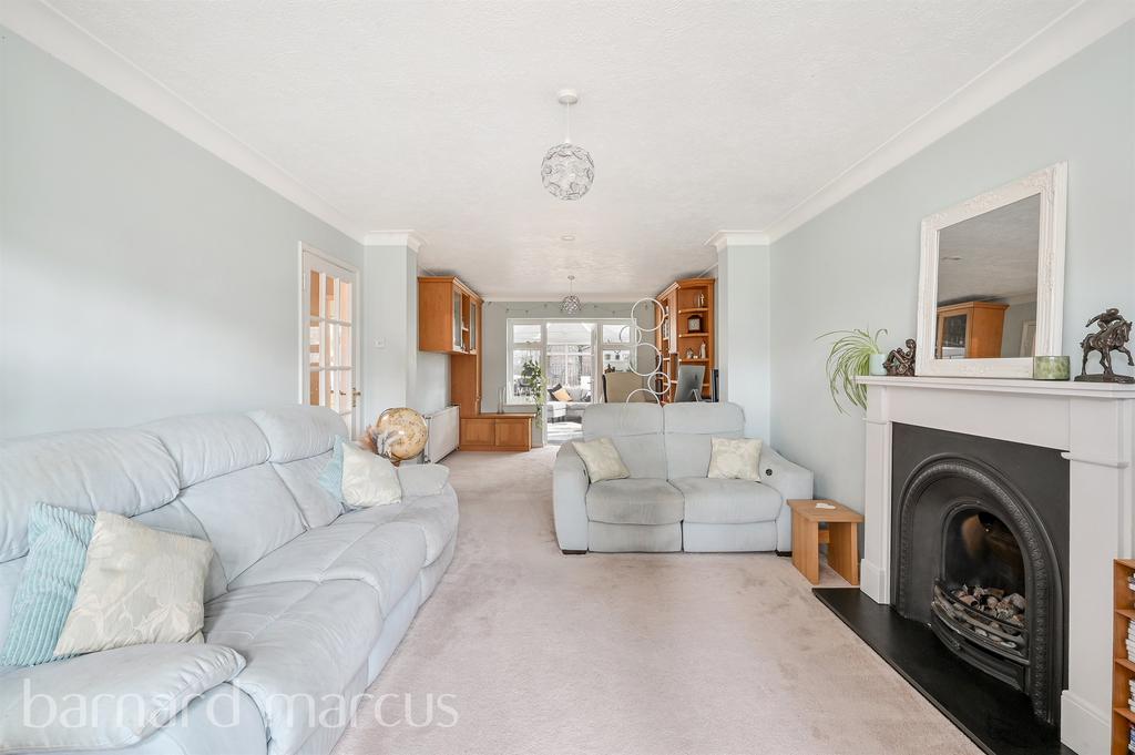 Living room, fireplace
