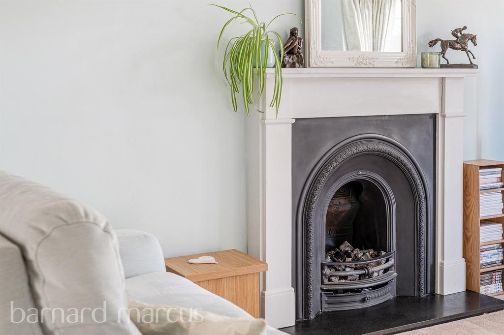 Living room, fireplace