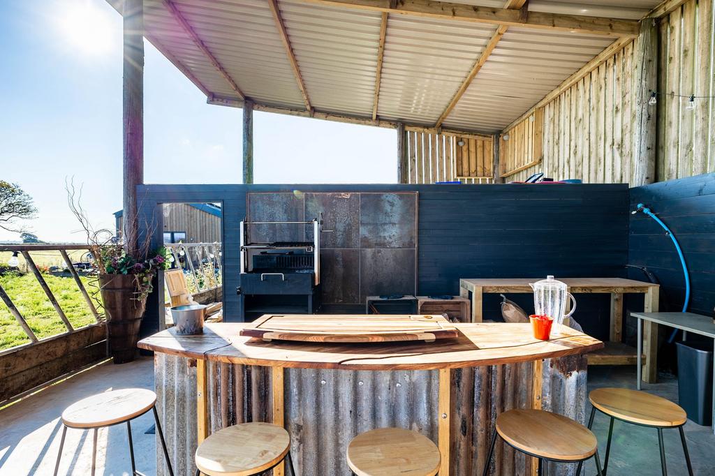 Barn and Outdoor Kitchen