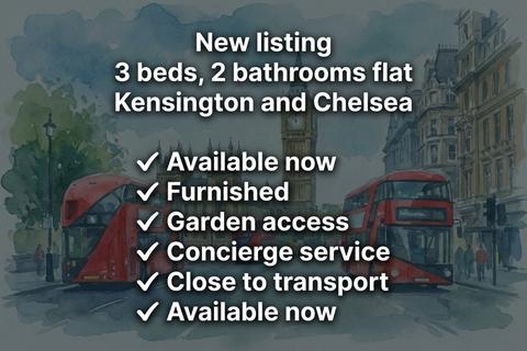 3 bedroom flat to rent, Stanhope Gardens