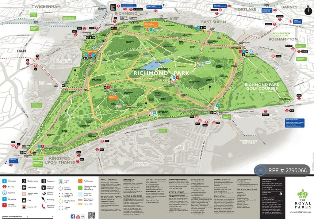Map Of Neighbouring Richmond Park 2