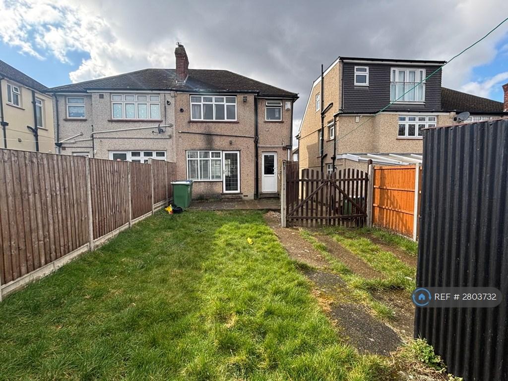 House Back View With Garden