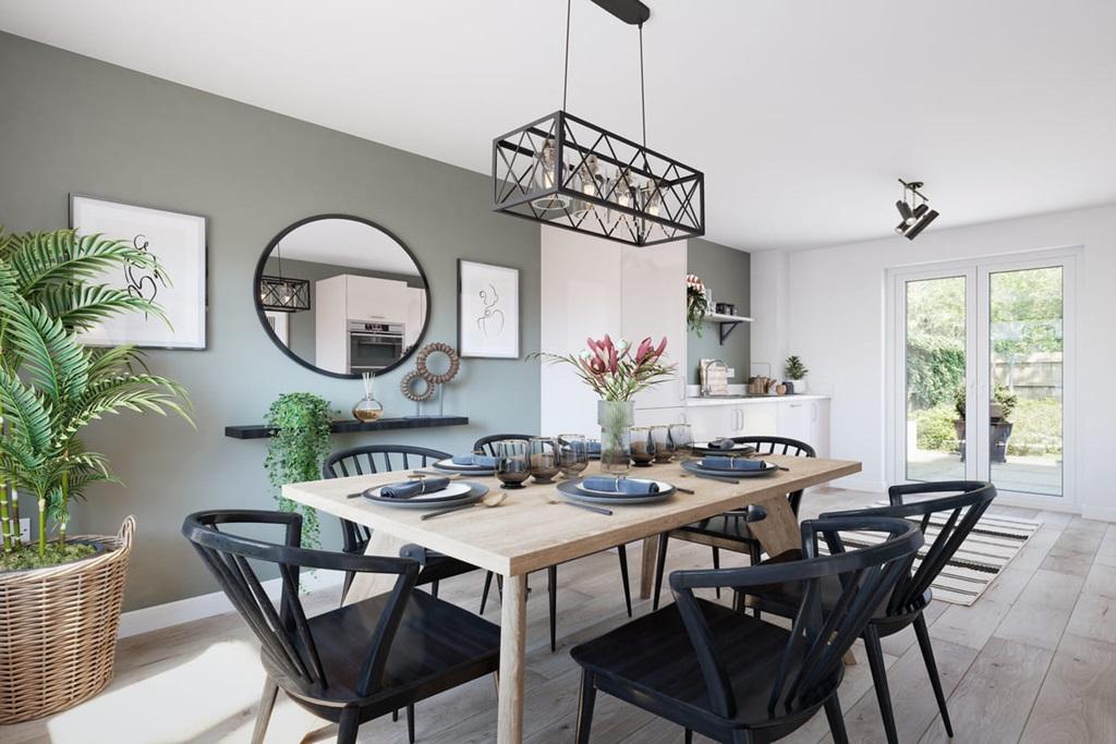 Plenty of space for a 6 seater dining table &...