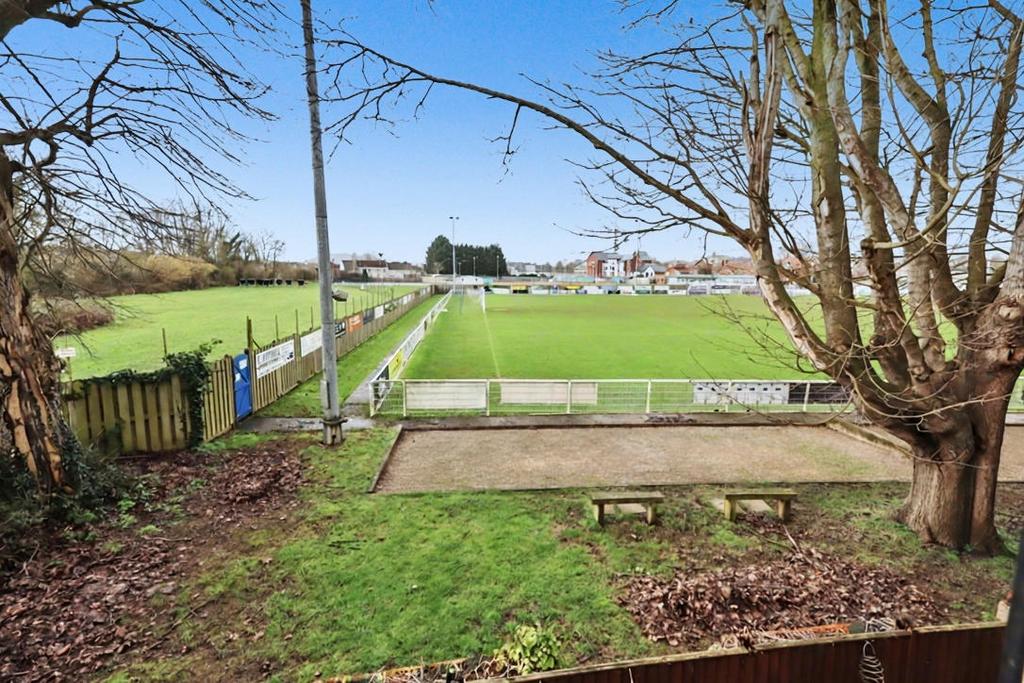 View over football club