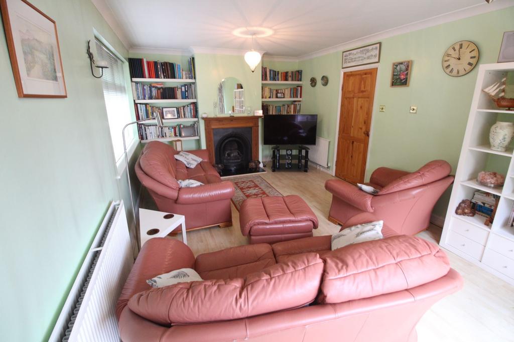Living room, fireplace