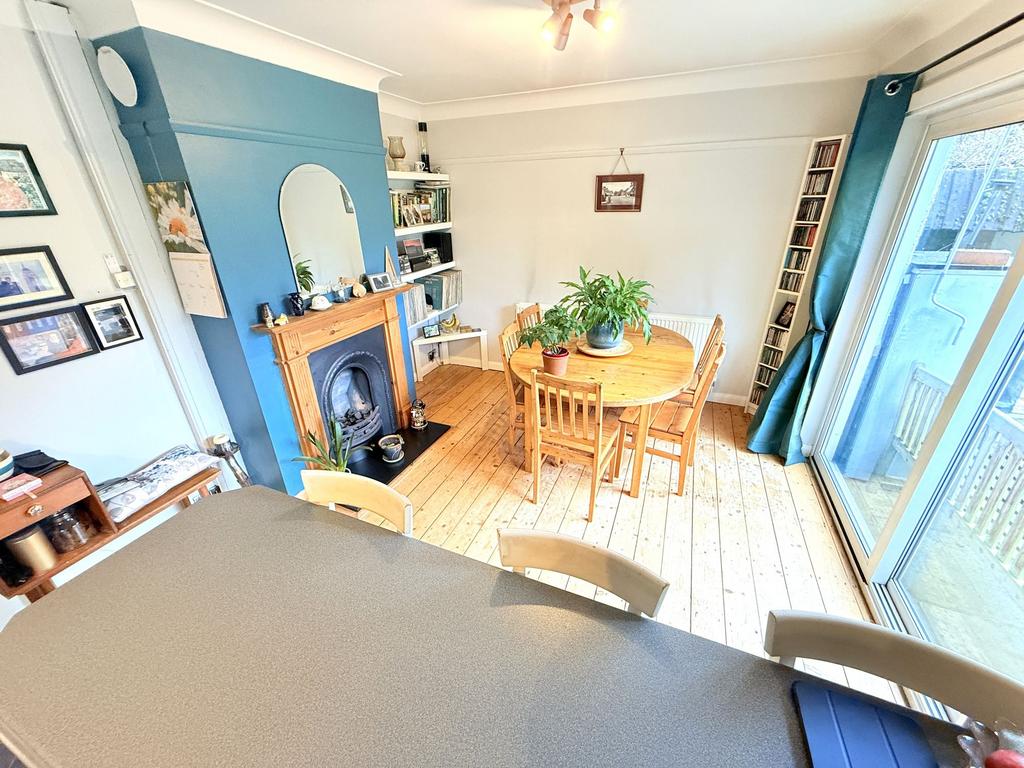 Open-plan living area, open plan living, fireplace
