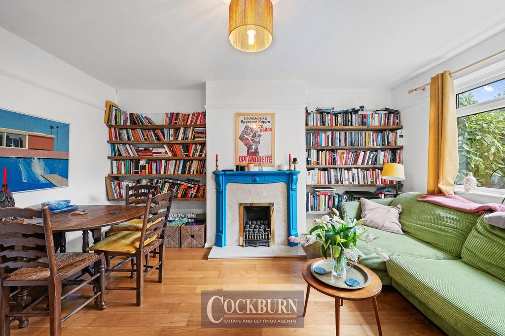 Living room, fireplace