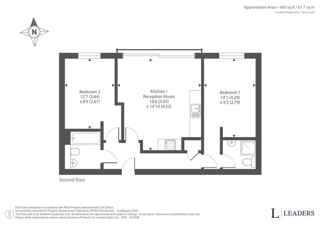 2 bedroom apartment for sale - Floor Plan