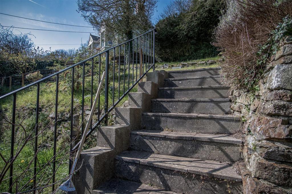 Steps to garden