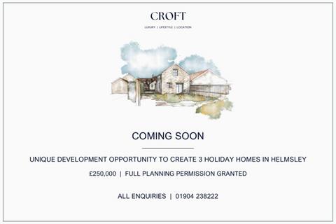2 bedroom property with land for sale, IN THE HEART OF HELMSLEY
