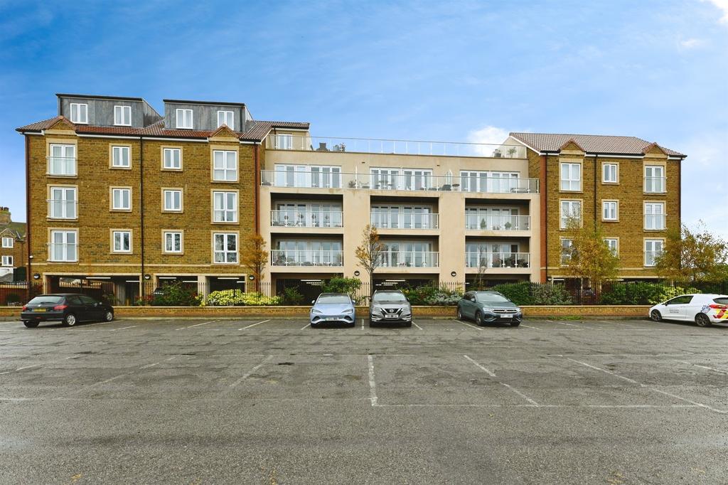 Apartment building facade, block of apartments