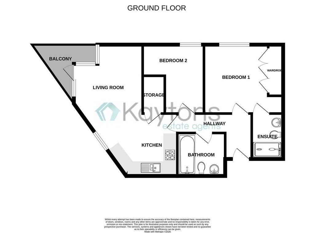 2 bedroom apartment for sale - Floor Plan