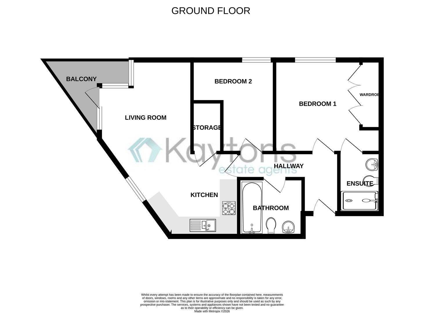 2 bedroom apartment for sale - Floor Plan