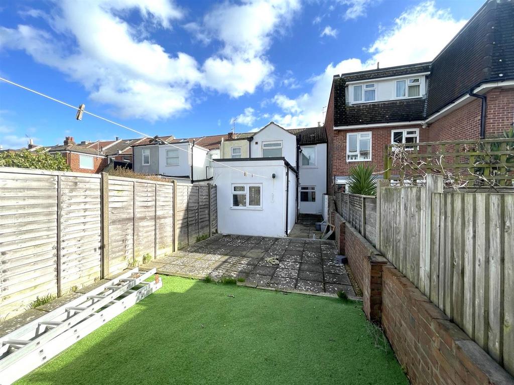 Rear of property