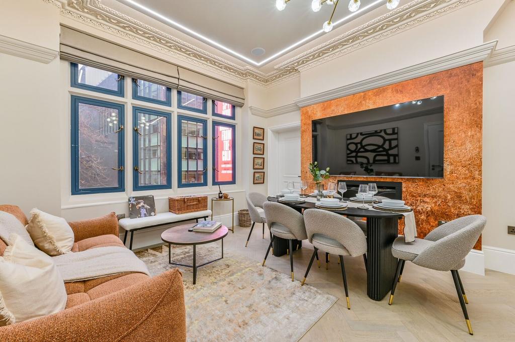 Open-plan living area, open plan living