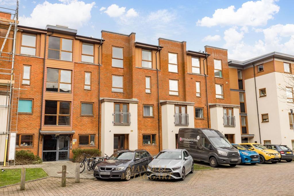 Apartment building facade, block of apartments