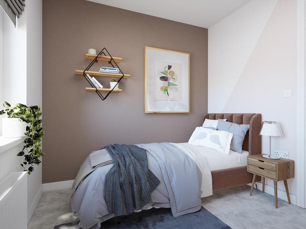 The fifth bedroom is well-suited to a child -...