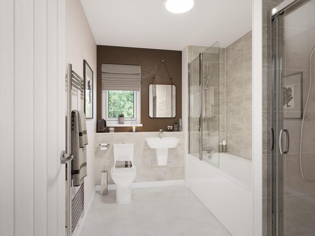 The family bathroom - typical Taylor Wimpey home