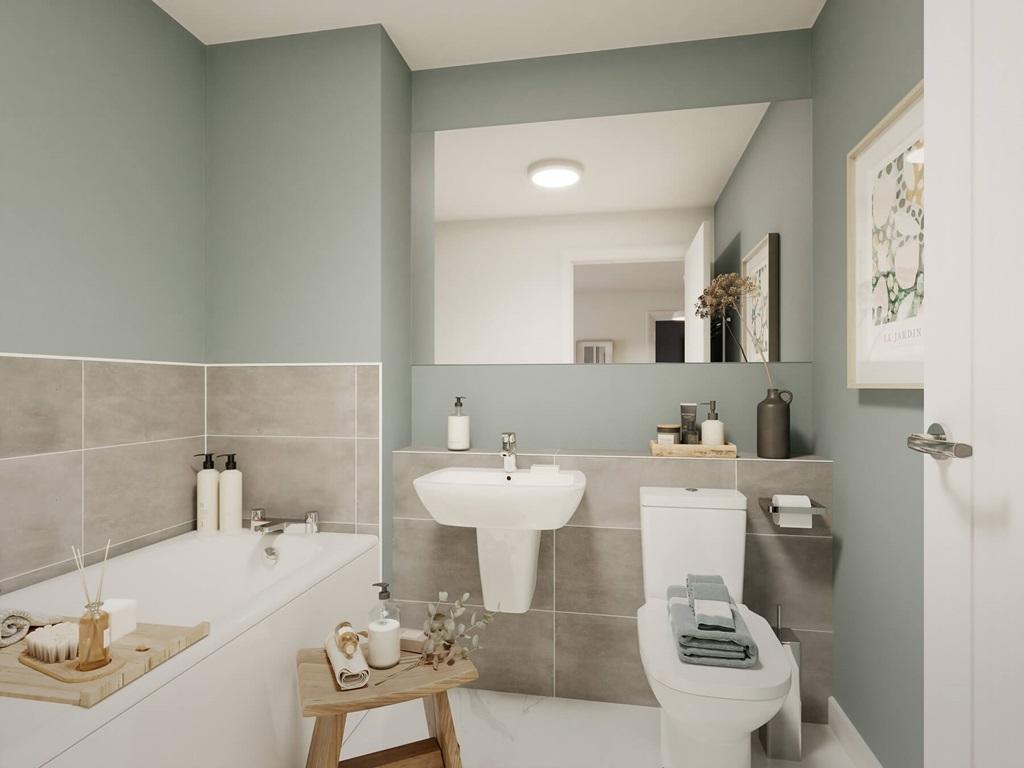 A modern bathroom