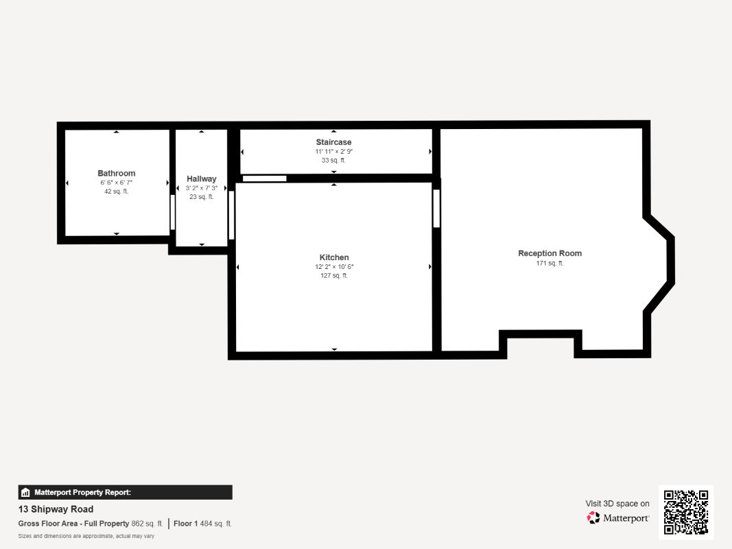 2 bedroom terraced house for sale - Floor Plan